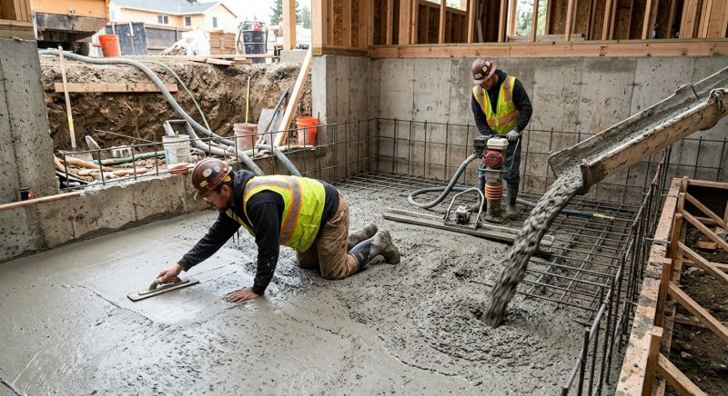 Basement Concrete Installation in Davison, MI
