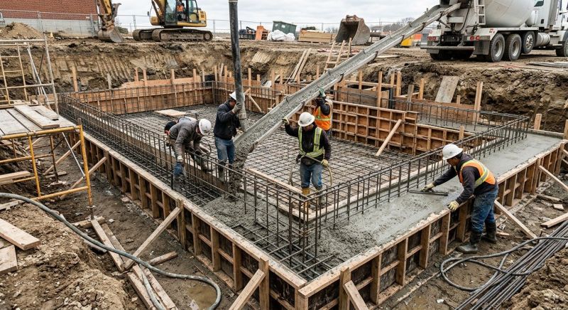 Basement Concrete Installation in Owosso, MI