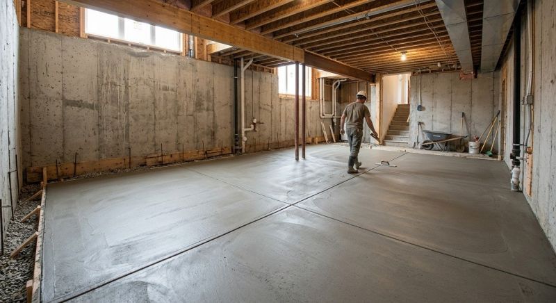 Basement Slab Installation in Flint, MI