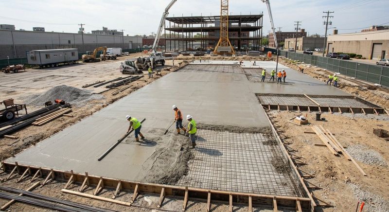 Commercial Slab Construction in Columbiaville, MI