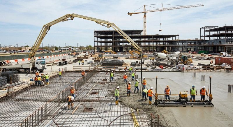 Commercial Slab Installation in Frankenmuth, MI