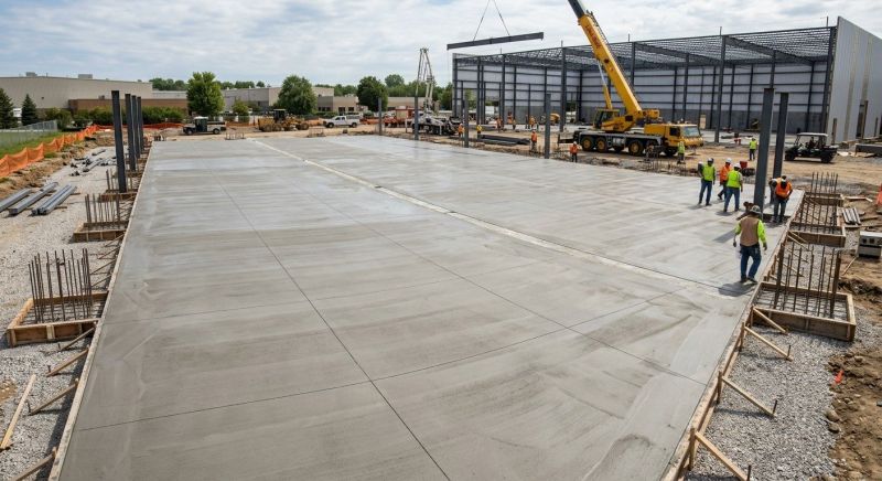 Commercial Slab Installation in Lapeer, MI