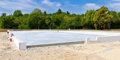 Commercial Slab Installation in Owosso, MI