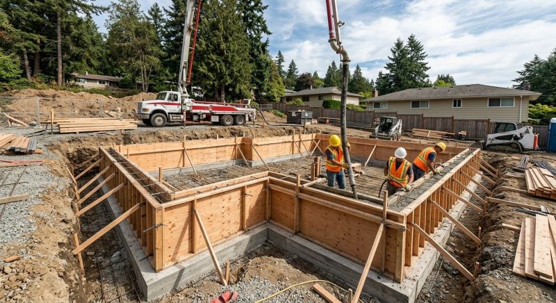 Concrete Foundation Installation in Clio, MI
