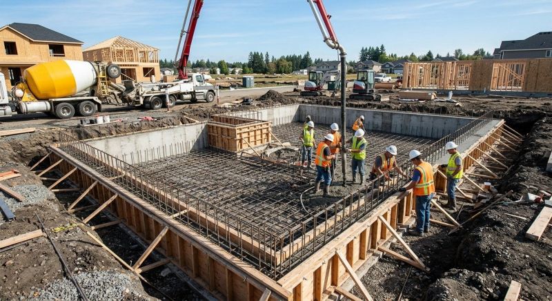 Concrete Foundation Installation in Goodrich, MI