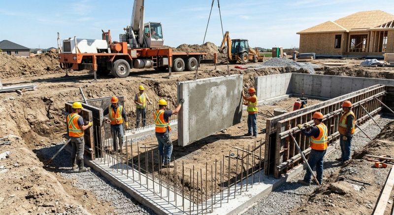 Foundation Wall Pouring in Shiawassee County, MI