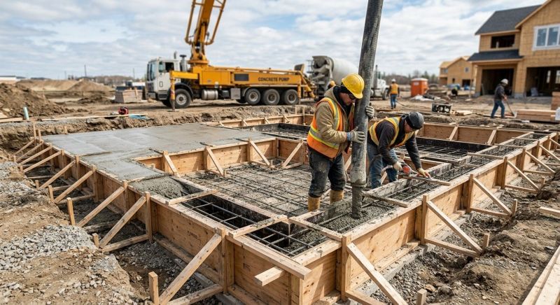 Poured Foundation Installation in Flint, MI