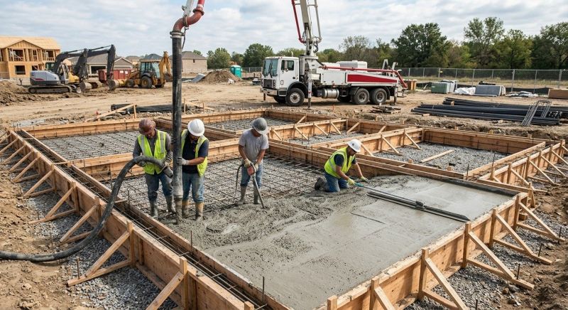 Poured Foundation Installation in Flint, MI